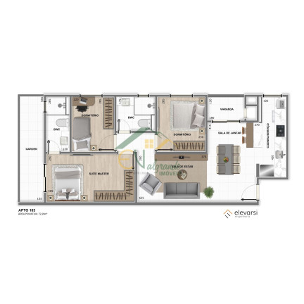 Imagem Apartamento com 3 Quartos à Venda, 66 m² em Weissópolis - Pinhais Imagem Apartamento com 3 Quartos à Venda, 66 m² em Weissópolis - Pinhais