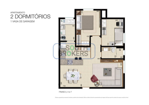 Imagem Apartamento com 2 Quartos à Venda, em Rebouças - Curitiba Imagem Apartamento com 2 Quartos à Venda, em Rebouças - Curitiba