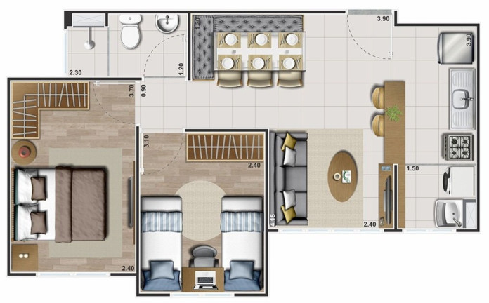 Imagem Imóvel com 2 Quartos à Venda, 53 m² em Vargem Grande - Rio De Janeiro Imagem Imóvel com 2 Quartos à Venda, 53 m² em Vargem Grande - Rio De Janeiro