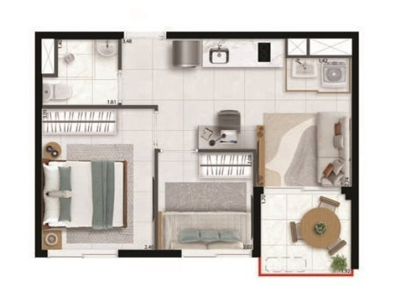 Imagem Apartamento com 2 Quartos à Venda, 33 m² em Perdizes - São Paulo Imagem Apartamento com 2 Quartos à Venda, 33 m² em Perdizes - São Paulo