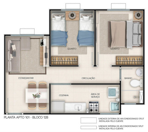 Imagem Imóvel com 2 Quartos à Venda, 41 m² em Guaratiba - Rio De Janeiro