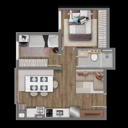 Imagem Apartamento com 2 Quartos à Venda, 44 m² em Vila Guilhermina - São Paulo