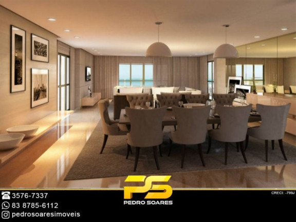 Apartamento com 5 Quartos à Venda, 414 m² em Altiplano Cabo Branco - João Pessoa