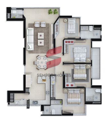 Imagem Apartamento com 3 Quartos à Venda, 384 m² em Centro - Balneário Camboriú