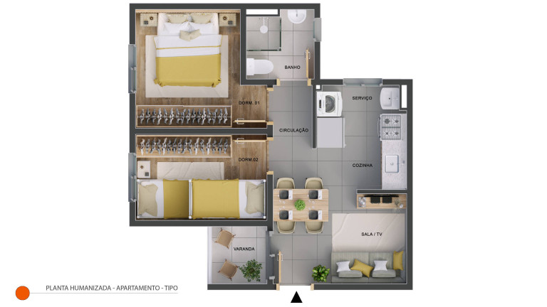 Imagem Apartamento com 2 Quartos à Venda, 41 m² em Jardim Do Lago Continuação - Campinas