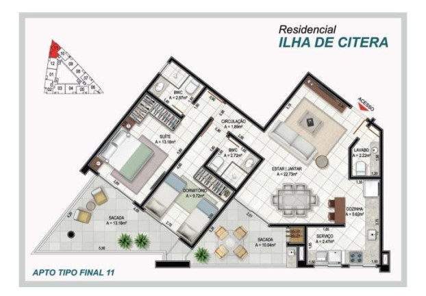 Imagem Apartamento com 3 Quartos à Venda, 6.400 m² em Ingleses Norte - Florianópolis