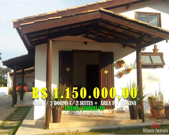 Casa com 3 Quartos à Venda, 211 m² em Traviú - Jundiaí