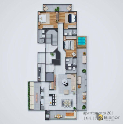 Imagem Apartamento com 3 Quartos à Venda, 98 m² em Centro - Balneário Piçarras Imagem Apartamento com 3 Quartos à Venda, 98 m² em Centro - Balneário Piçarras