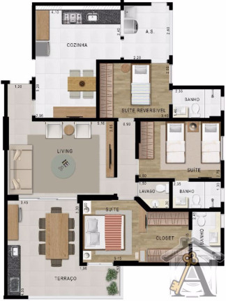 Imagem Apartamento com 2 Quartos à Venda, 128 m² em Aparecida - Santos Imagem Apartamento com 2 Quartos à Venda, 128 m² em Aparecida - Santos