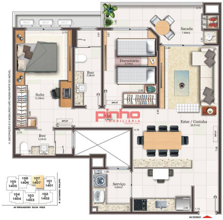 Imagem Apartamento com 2 Quartos à Venda, 96 m² em Campinas - São José