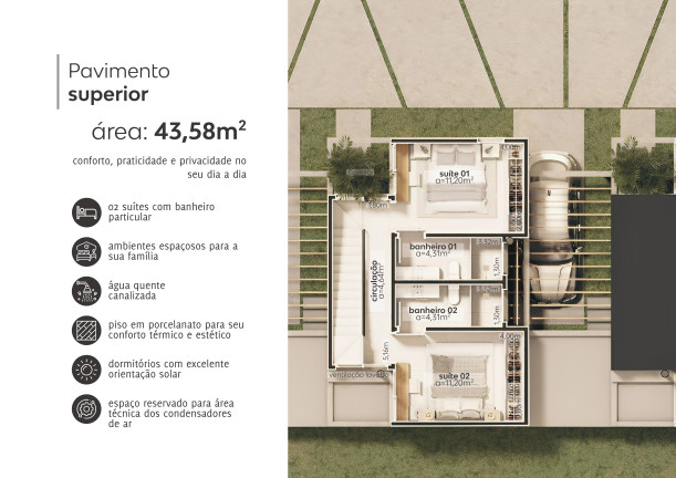 Imagem Casa com 2 Quartos à Venda, 98 m² em Ferraz - Garopaba