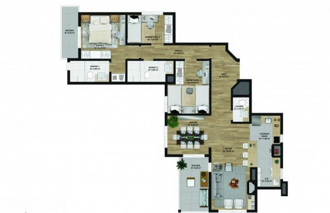 Imagem Apartamento com 1 Quarto à Venda, 4.748 m² em Bavária - Gramado