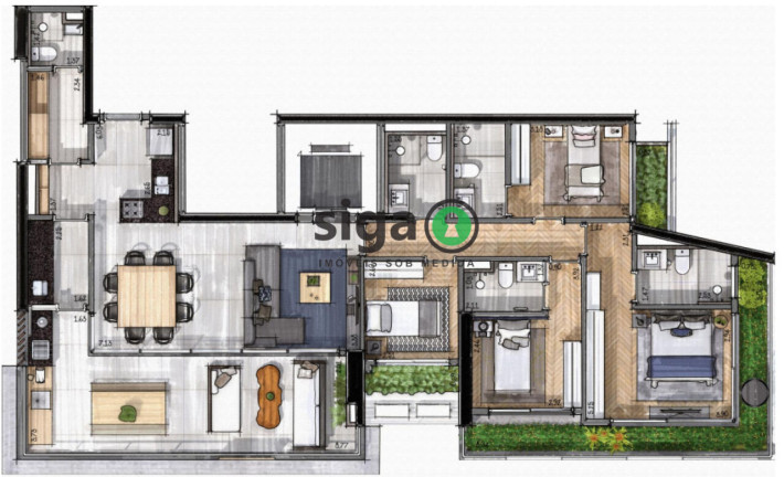 Imagem Apartamento com 4 Quartos à Venda, 167 m² em Brooklin - São Paulo