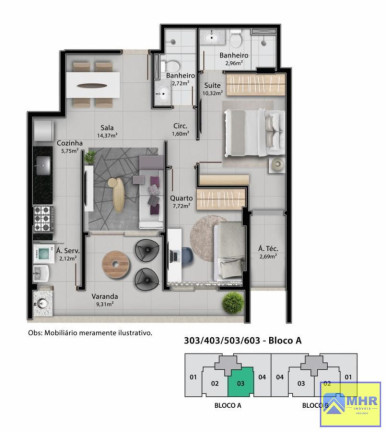 Imagem Apartamento com 2 Quartos à Venda, 67 m² em Jardim Camburi - Vitória Imagem Apartamento com 2 Quartos à Venda, 67 m² em Jardim Camburi - Vitória