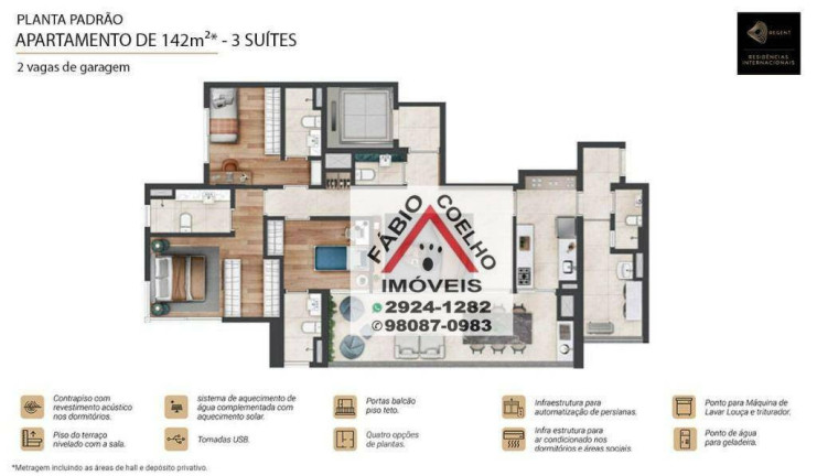 Imagem Apartamento com 3 Quartos à Venda, 142 m² em Brooklin - São Paulo