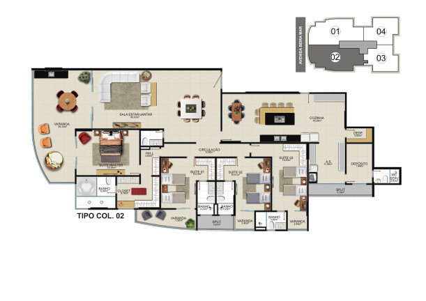 Imagem Apartamento com 4 Quartos à Venda, 32.000 m² em Praia Do Morro - Guarapari