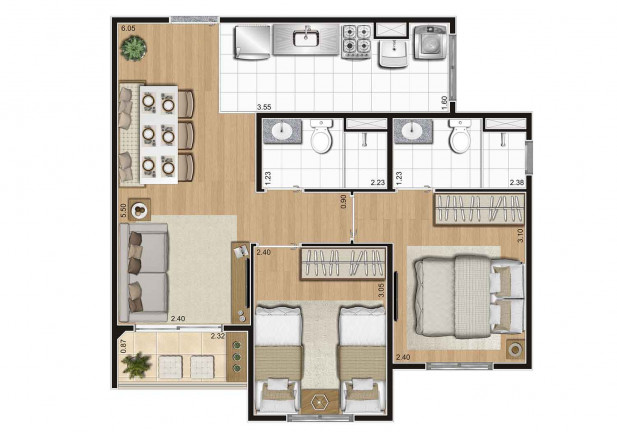 Imagem Apartamento com 2 Quartos à Venda, 49 m² em Sítio Da Figueira - São Paulo Imagem Apartamento com 2 Quartos à Venda, 49 m² em Sítio Da Figueira - São Paulo