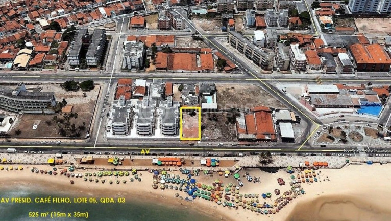 Terreno à Venda, 525 m² em Praia Do Meio - Natal