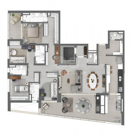 Imagem Apartamento com 4 Quartos à Venda, 189 m² em Brooklin Paulista - São Paulo