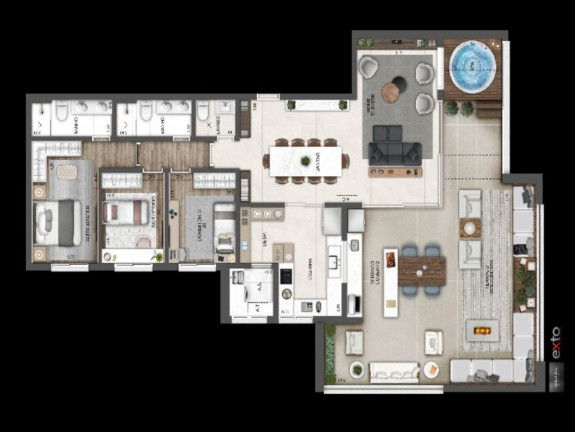 Imagem Imóvel com 3 Quartos à Venda, 181 m² em Vila Andrade - São Paulo
