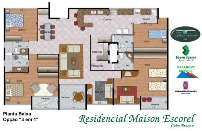 Imagem Imóvel com 2 Quartos à Venda, 60 m² em Cabo Branco - João Pessoa
