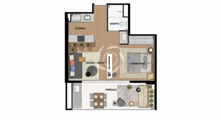 Imagem Apartamento com 1 Quarto à Venda, 47 m² em Barra Funda - São Paulo