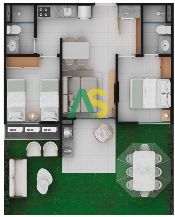 Imagem Flat com 1 Quarto à Venda, 38 m² em Praia Dos Carneiros - Tamandaré Imagem Flat com 1 Quarto à Venda, 38 m² em Praia Dos Carneiros - Tamandaré