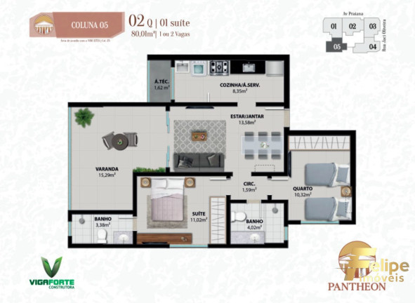 Imagem Imóvel com 3 Quartos à Venda, 101 m² em Praia Do Morro - Guarapari