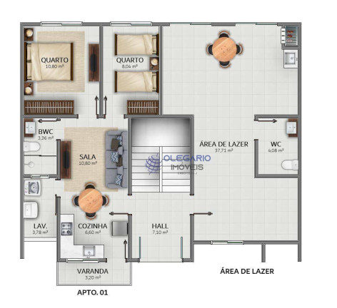 Imagem Apartamento com 2 Quartos à Venda, 52 m² em Armação - Penha Imagem Apartamento com 2 Quartos à Venda, 52 m² em Armação - Penha