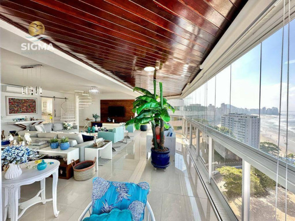 Imagem Cobertura com 6 Quartos à Venda, 450 m² em Jardim Astúrias - Guarujá