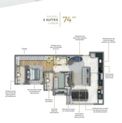 Imagem Apartamento com 2 Quartos à Venda, 75 m² em Jardim - Santo André Imagem Apartamento com 2 Quartos à Venda, 75 m² em Jardim - Santo André