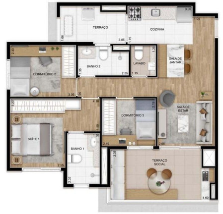 Imagem Apartamento com 3 Quartos à Venda, 79 m² em Vila Cruzeiro - São Paulo Imagem Apartamento com 3 Quartos à Venda, 79 m² em Vila Cruzeiro - São Paulo