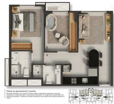Imagem Apartamento com 2 Quartos à Venda, 60 m² em Guara Ii - Brasilia