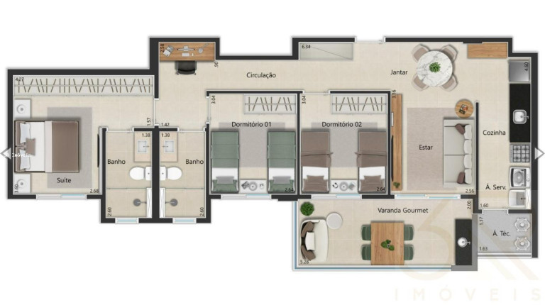 Imagem Apartamento com 3 Quartos à Venda, 91 m² em Alto Da Boa Vista - Ribeirão Preto Imagem Apartamento com 3 Quartos à Venda, 91 m² em Alto Da Boa Vista - Ribeirão Preto