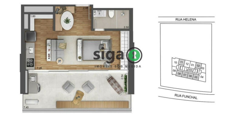 Imagem Apartamento com 1 Quarto à Venda, 53 m² em Vila Olímpia - São Paulo