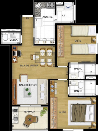 Imagem Apartamento com 2 Quartos à Venda, 64 m² em Morumbi - São Paulo Imagem Apartamento com 2 Quartos à Venda, 64 m² em Morumbi - São Paulo