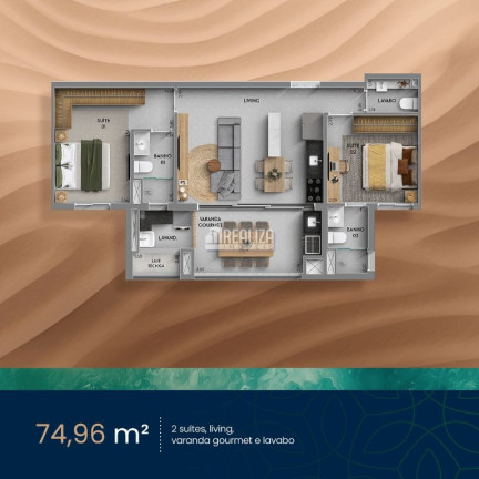 Imagem Apartamento com 2 Quartos à Venda, 75 m² em Santa Maria - Uberaba Imagem Apartamento com 2 Quartos à Venda, 75 m² em Santa Maria - Uberaba