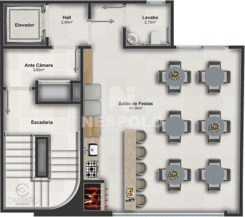 Imagem Apartamento com 1 Quarto à Venda, 87 m² em Meia Praia - Itapema