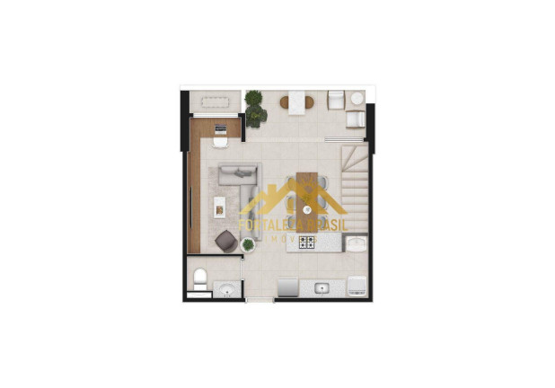 Imagem Imóvel com 1 Quarto à Venda, 59 m² em Meireles - Fortaleza Imagem Imóvel com 1 Quarto à Venda, 59 m² em Meireles - Fortaleza