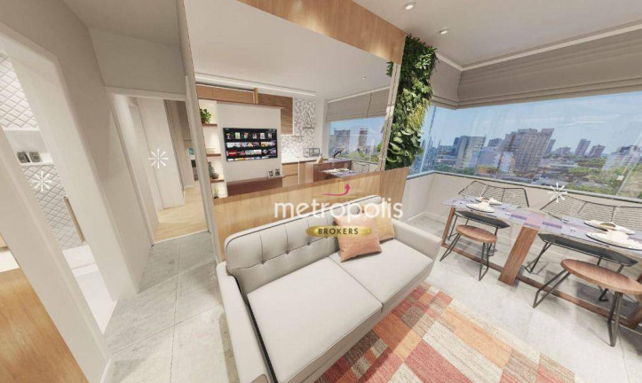 Imagem Apartamento com 2 Quartos à Venda, 44 m² em Jardim - Santo André