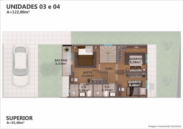 Imagem Casa com 4 Quartos à Venda, 122 m² em Uberaba - Curitiba