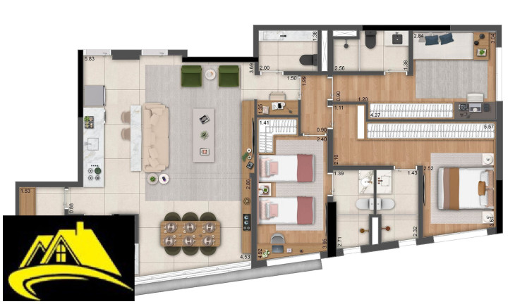 Imagem Apartamento com 3 Quartos à Venda, 121 m² em Moema - São Paulo