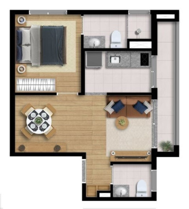 Imagem Imóvel com 1 Quarto à Venda, 32 m² em São Judas - São Paulo