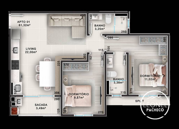 Imagem Apartamento com 2 Quartos à Venda, 55 m² em Santo Antonio - Balneário Piçarras