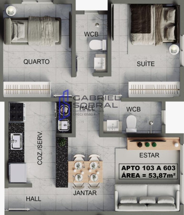 Imagem Apartamento com 1 Quarto à Venda, 36 m² em Bessa - João Pessoa Imagem Apartamento com 1 Quarto à Venda, 36 m² em Bessa - João Pessoa