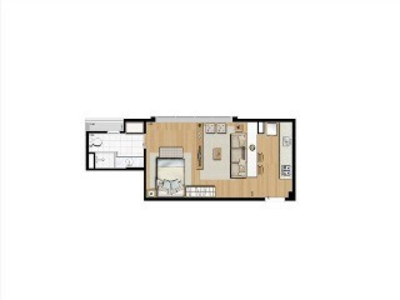 Imagem Apartamento com 1 Quarto à Venda, 53 m² em Brooklin Paulista - São Paulo Imagem Apartamento com 1 Quarto à Venda, 53 m² em Brooklin Paulista - São Paulo