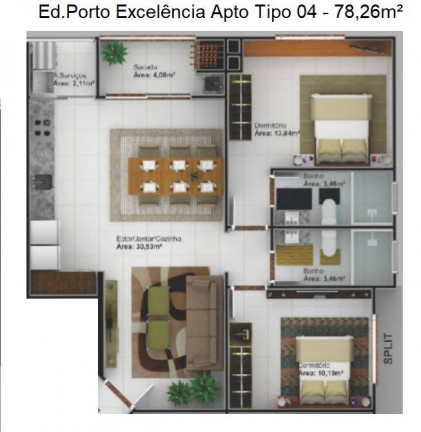 Imagem Apartamento com 2 Quartos à Venda, 69 m² em Alto Perequê - Porto Belo Imagem Apartamento com 2 Quartos à Venda, 69 m² em Alto Perequê - Porto Belo