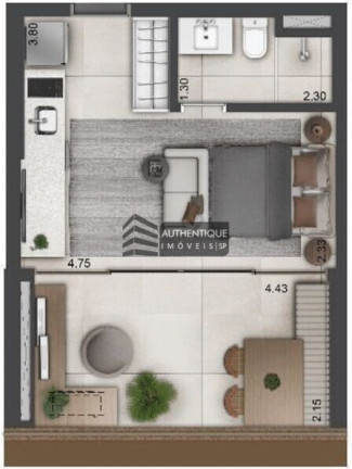 Imagem Imóvel com 1 Quarto à Venda, 32 m² em Chácara Santo Antônio - São Paulo Imagem Imóvel com 1 Quarto à Venda, 32 m² em Chácara Santo Antônio - São Paulo