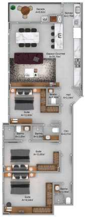 Imagem Apartamento com 3 Quartos à Venda, 120 m² em Meia Praia - Itapema Imagem Apartamento com 3 Quartos à Venda, 120 m² em Meia Praia - Itapema