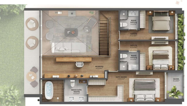 Imagem Casa de Condomínio com 3 Quartos à Venda, 220 m² em Menino Deus - Porto Alegre